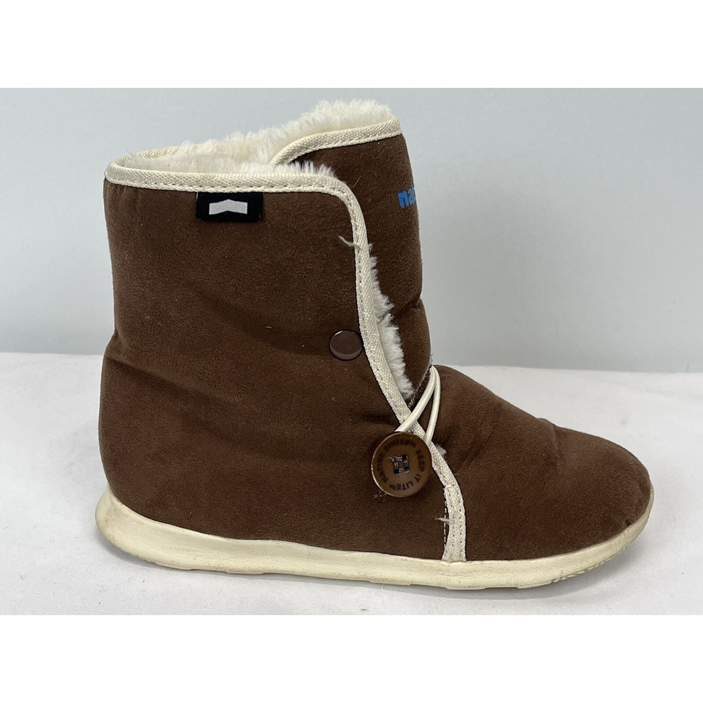 Youth Native Luna Shearling Boots Sz J3 Big Kids GUC Warm